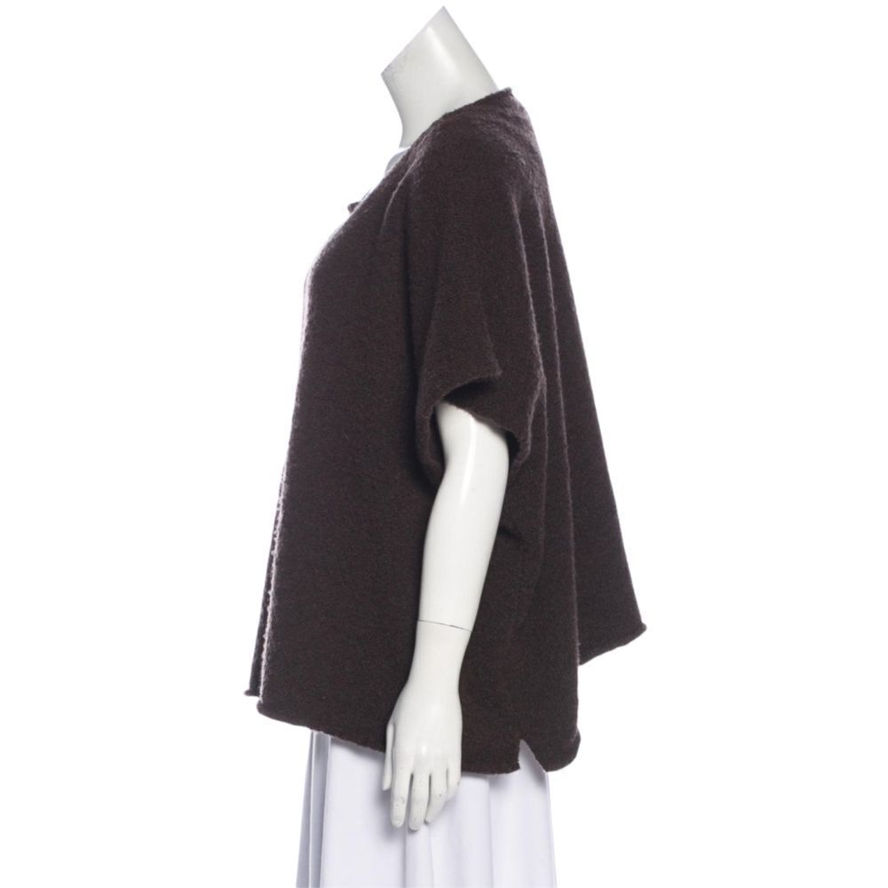 ESKANDAR Brown Wool Boxy Sweater M - Picture 4 of 7
